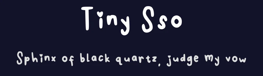 Tiny Sso by Malika Sofiafitri Chairunnisa — Script Handwritten Font — thumbnail 2