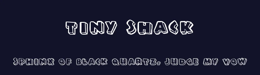 Tiny Shack by Xerographer Fonts — Decorative Font — thumbnail 2