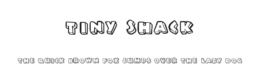 Tiny Shack by Xerographer Fonts — Decorative Font