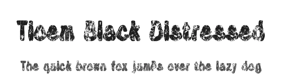 Tioem Black Distressed