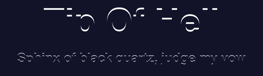 Tip Of Hell by Pallor Publishing — Decorative Font — thumbnail 2