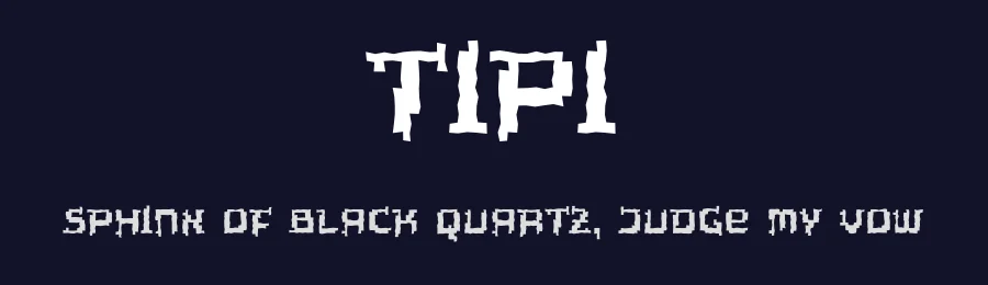 Tipi by Thomas Mettendorf — Display Font — thumbnail 2