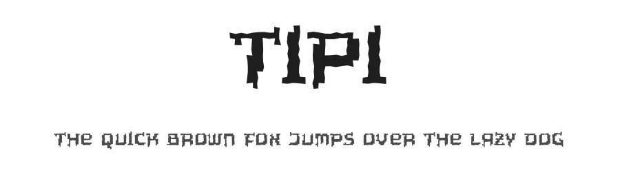 Tipi by Thomas Mettendorf — Display Font