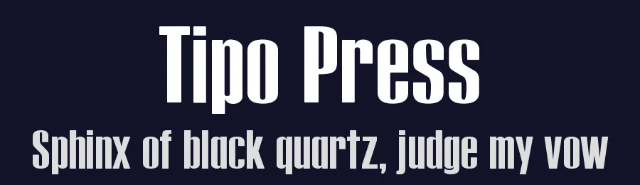 Tipo Press by Studio Typo — Sans Serif Font — thumbnail 2