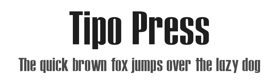 Tipo Press by Studio Typo β Sans Serif Font