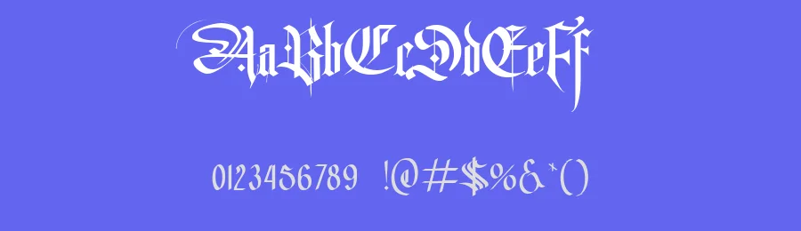 Tisk by Gittype — Blackletter Font — thumbnail 3