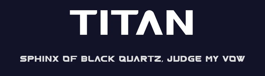 Titan by Zach Tyler — Display Font — thumbnail 2