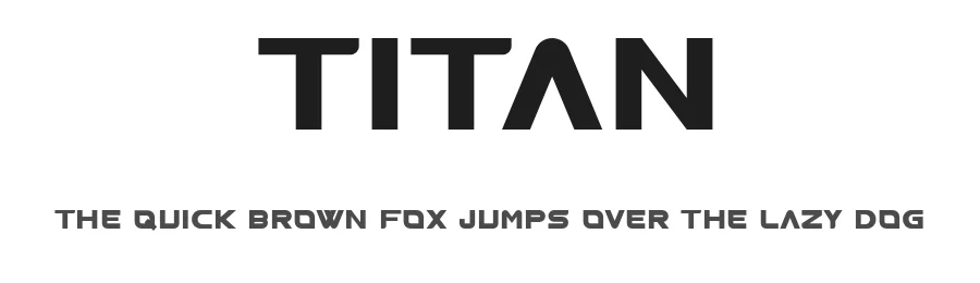Titan by Zach Tyler — Display Font