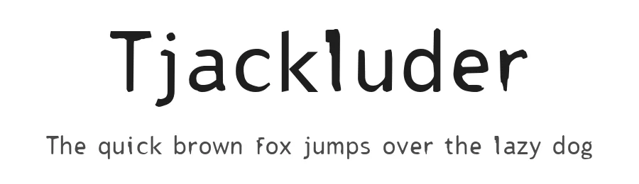 Tjackluder by TarmSaft Font Factory — Decorative Font