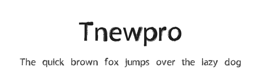 Tnewpro by Manuel Lage β Decorative Font
