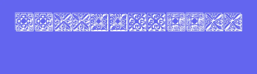 Tobacco Floral by Vladimir Nikolic — Dingbats Font — thumbnail 3