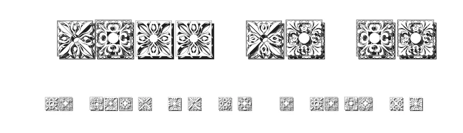 Tobacco Floral by Vladimir Nikolic — Dingbats Font