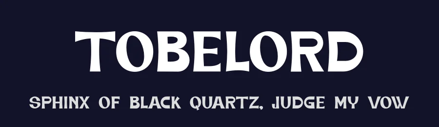Tobelord by Haksen Studio — Decorative Font — thumbnail 2