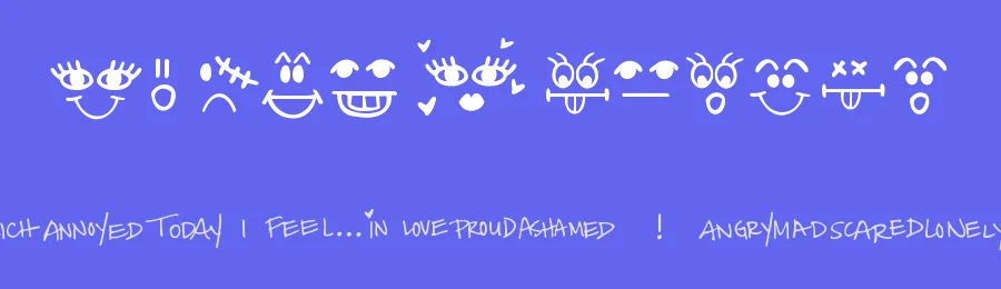 Today I Feel by Kimberly Geswein — Dingbats Font — thumbnail 3