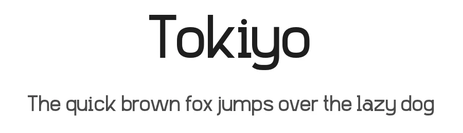 Tokiyo by Gede Sugiantara β Sans Serif Font