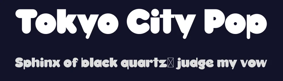Tokyo City Pop by Ikiiko Type — Decorative Font — thumbnail 2
