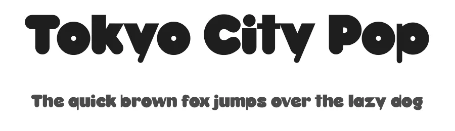 Tokyo City Pop by Ikiiko Type β Decorative Font