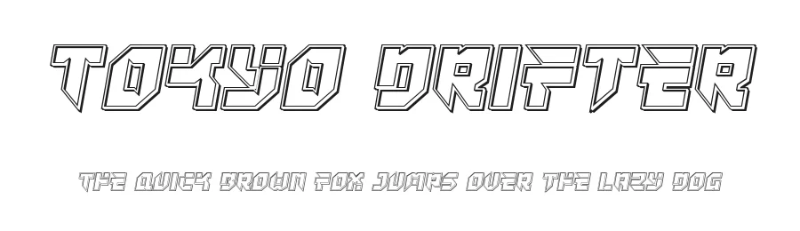 Tokyo Drifter by Iconian Fonts — Display Font