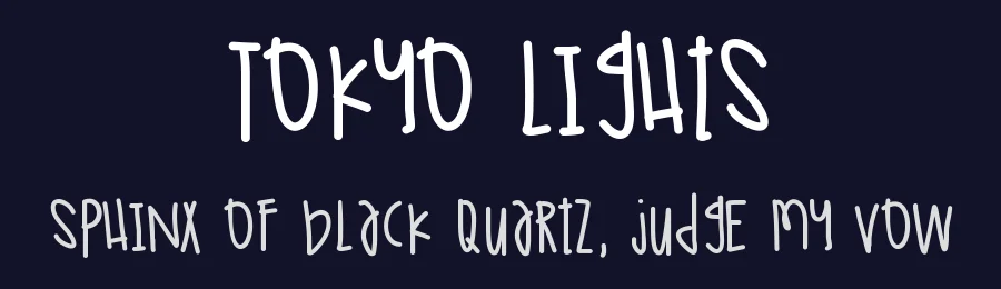 Tokyo Lights by Des Gomez — Script Handwritten Font — thumbnail 2