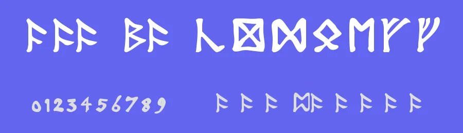 Tolkien Dwarf Runes — Dingbats Font — thumbnail 3