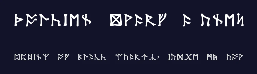 Tolkien Dwarf Runes — Dingbats Font — thumbnail 2