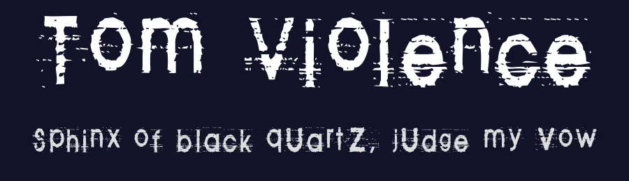 Tom Violence by pOPdOG fONTS — Decorative Font — thumbnail 2