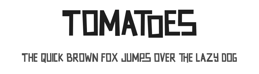 Tomatoes by Rudhi Sasmito — Decorative Font