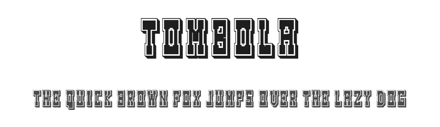 Tombola by Vladimir Nikolic — Decorative Font