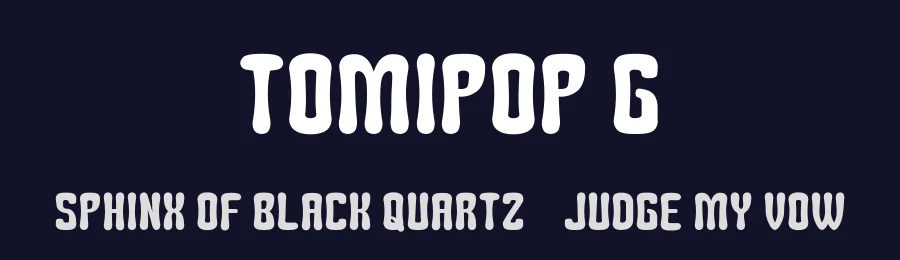 Tomipop G by Goma Shin — Decorative Font — thumbnail 2