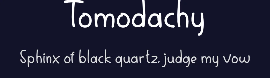 Tomodachy by Jehoo Creative — Decorative Font — thumbnail 2