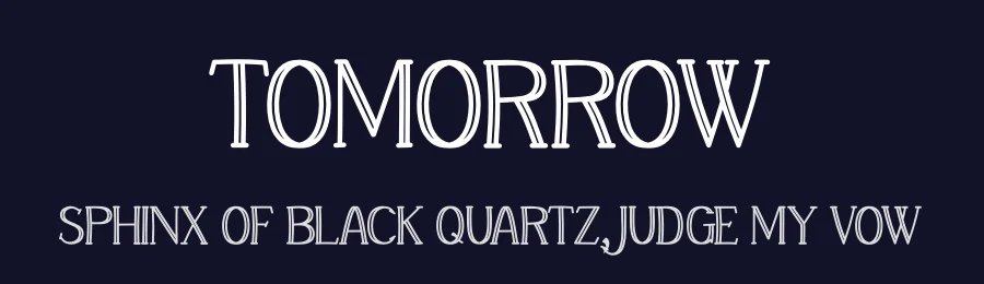 Tomorrow by Nur Khanifa Subkhi — Decorative Font — thumbnail 2