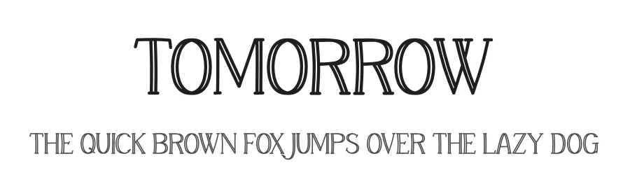 Tomorrow by Nur Khanifa Subkhi — Decorative Font