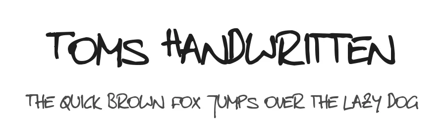 Toms Handwritten
