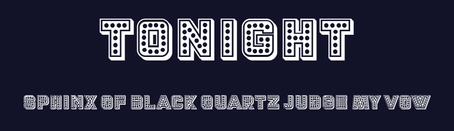 Tonight by Vladimir Nikolic — Decorative Font — thumbnail 2