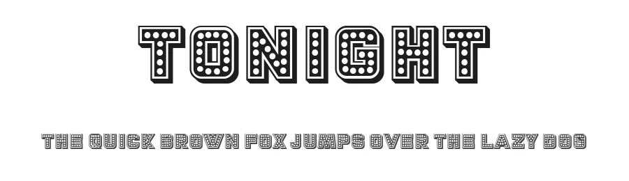 Tonight by Vladimir Nikolic — Decorative Font