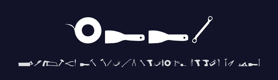 Tool by Iconian Fonts — Dingbats Font — thumbnail 2