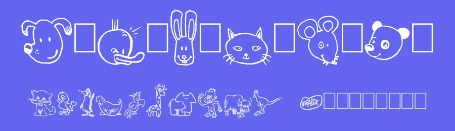 Toonimals by imagex — Dingbats Font — thumbnail 3