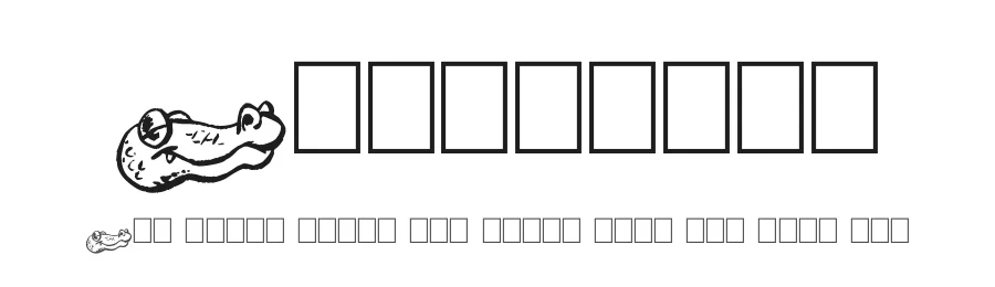 Toonimals by imagex — Dingbats Font