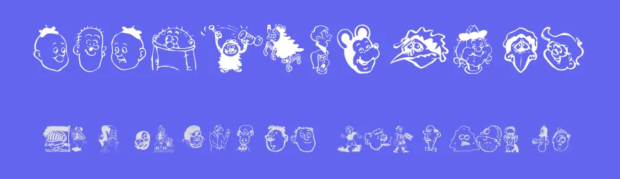 Toons One by SRY Enterprises — Dingbats Font — thumbnail 3