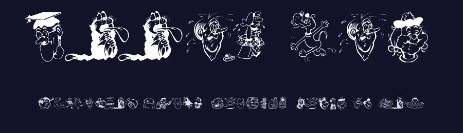 Toons One by SRY Enterprises — Dingbats Font — thumbnail 2