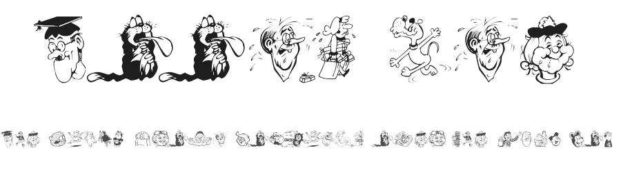 Toons One by SRY Enterprises — Dingbats Font
