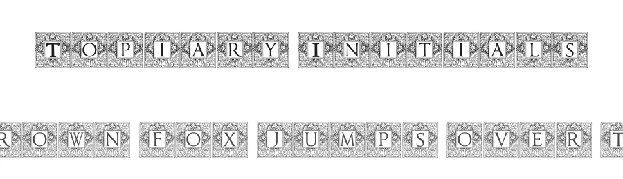 Topiary Initials
