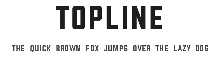 Topline by Geronimo Font Studios — Sans Serif Font