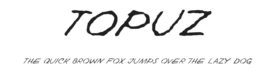 Topuz by Aleksandar Stevanov โ Decorative Font