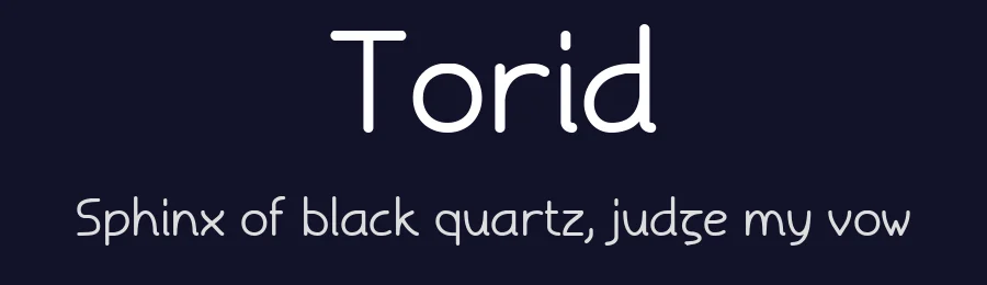Torid by Ruben Holthuijsen — Sans Serif Font — thumbnail 2