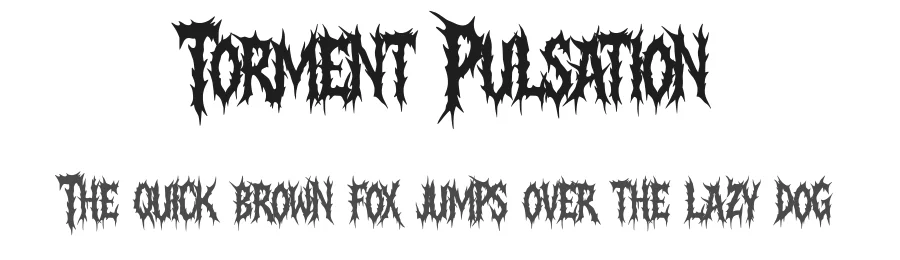 Torment Pulsation by Muhammad Yafinuha — Blackletter Font