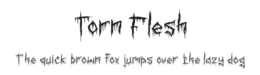 Torn Flesh by PutraCetol Studio — Decorative Font