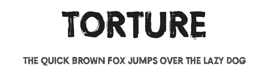 Torture by Juha Korhonen — Decorative Font