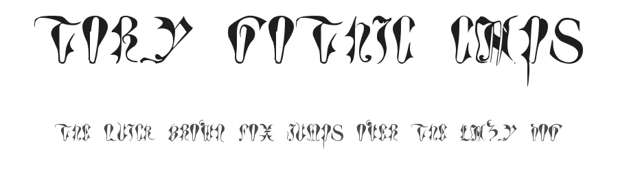 Tory Gothic Caps by Foam Train Fonts — Blackletter Font