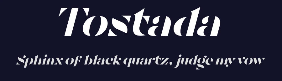 Tostada by Iván Núñez — Decorative Font — thumbnail 2